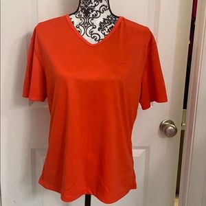 Ladies Nike Dri-Fit short sleeve workout shirt.